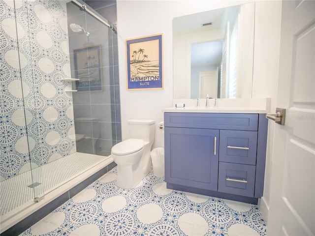 111 6th St N, Bradenton Beach, FL 34217 - full bath featuring a shower stall, vanity, and tile patterned floors