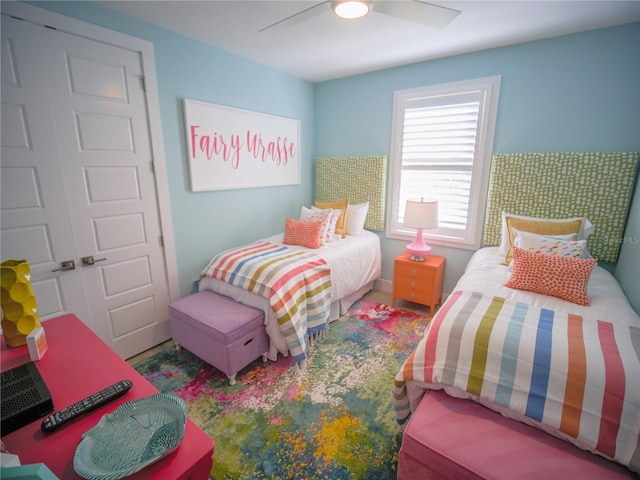 111 6th St N, Bradenton Beach, FL 34217 - bedroom featuring ceiling fan