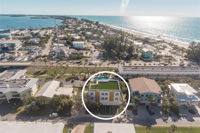 111 6th St N, Bradenton Beach, FL 34217 - aerial view of residential area featuring a nearby body of water
