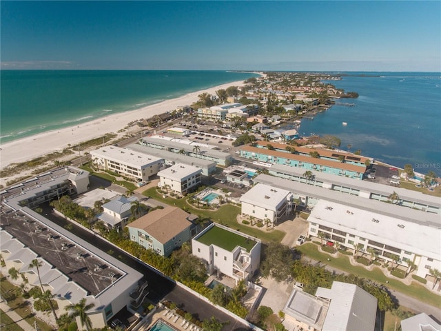 111 6th St N, Bradenton Beach, FL 34217 - drone / aerial view of waterfront with a beach