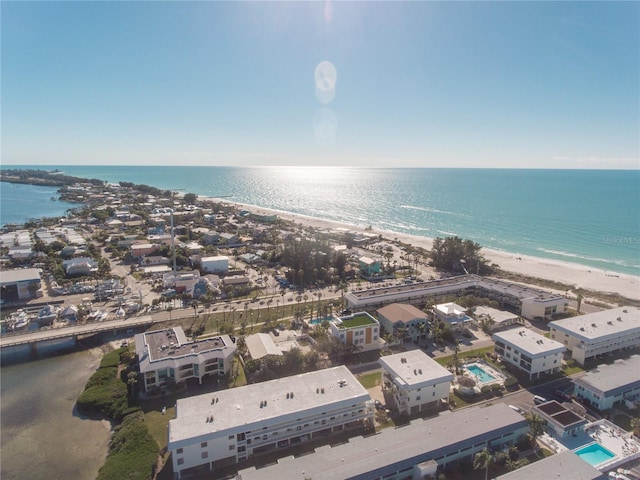 111 6th St N, Bradenton Beach, FL 34217 - aerial view of expansive beach