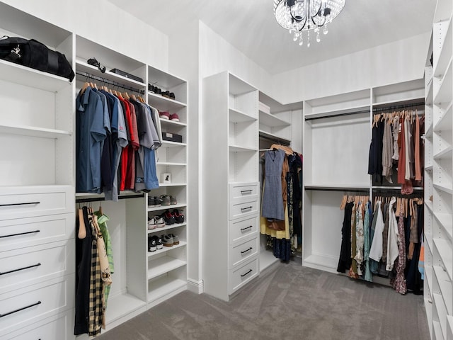 10120 Carnoustie Pl, Bradenton, FL 34211 - spacious closet with carpet floors and a chandelier