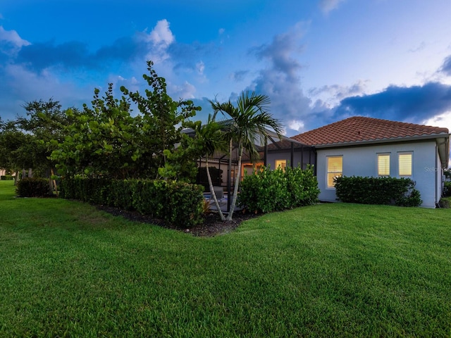 10120 Carnoustie Pl, Bradenton, FL 34211 - view of green lawn featuring glass enclosure