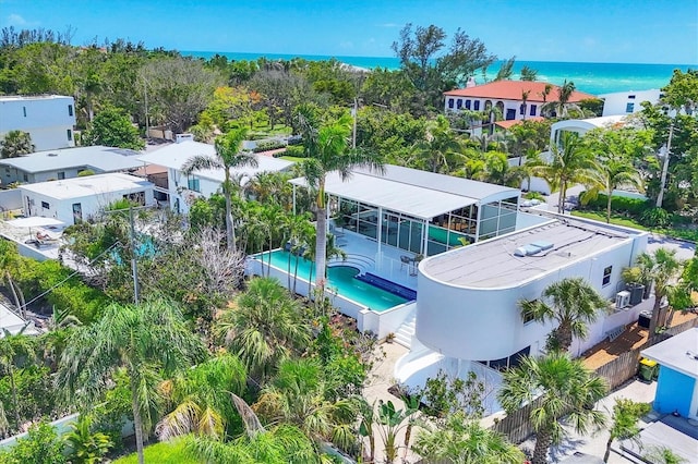 1168 Westway Dr, Sarasota, FL 34236 - drone / aerial view of a nearby body of water