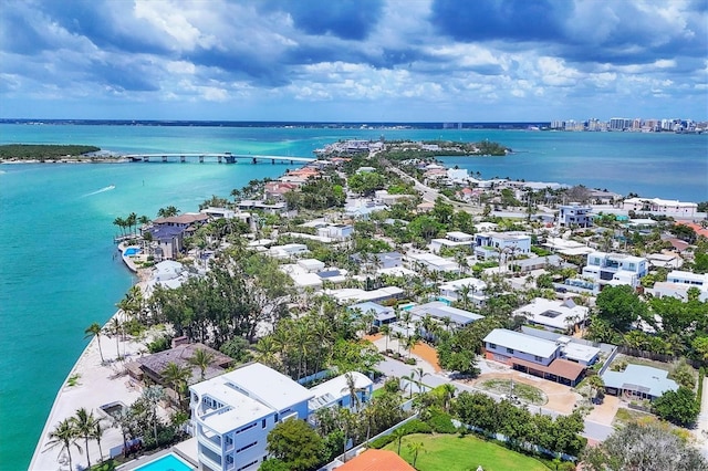 1168 Westway Dr, Sarasota, FL 34236 - drone / aerial view of a large body of water