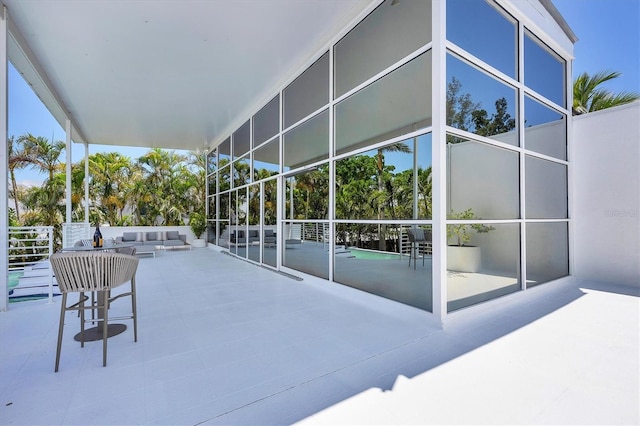 1168 Westway Dr, Sarasota, FL 34236 - view of patio with an outdoor living space