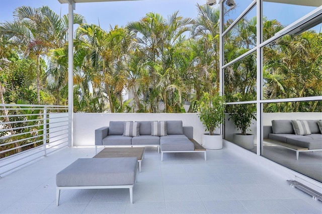1168 Westway Dr, Sarasota, FL 34236 - view of patio with an outdoor hangout area