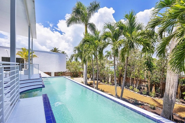 1168 Westway Dr, Sarasota, FL 34236 - view of pool with a fenced backyard