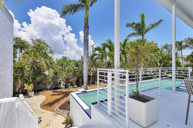 1168 Westway Dr, Sarasota, FL 34236 - view of pool featuring a fenced backyard