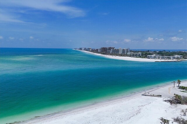 1168 Westway Dr, Sarasota, FL 34236 - water view featuring local beach