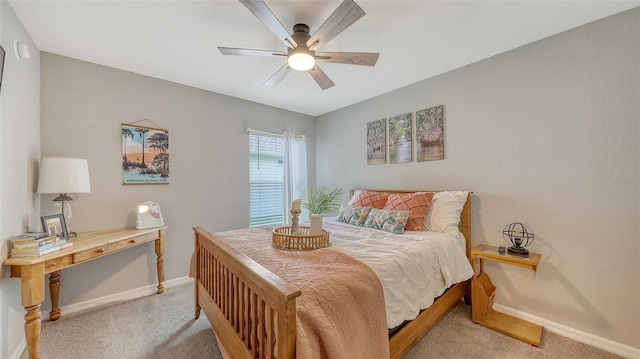 6435 165th Dr E, Parrish, FL 34219 - bedroom with light carpet and ceiling fan