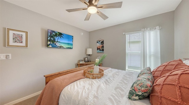 6435 165th Dr E, Parrish, FL 34219 - carpeted bedroom with baseboards and a ceiling fan