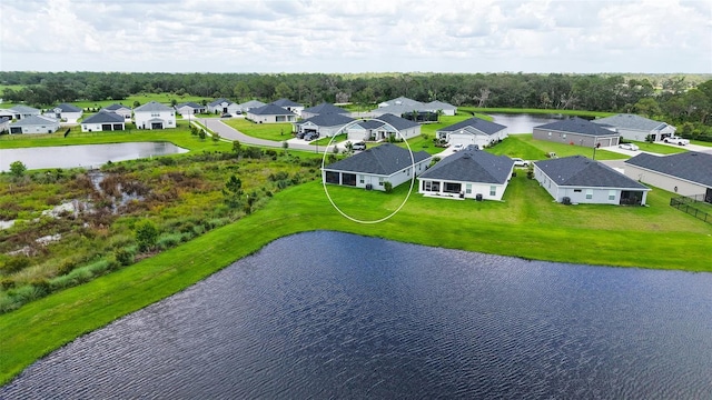 6435 165th Dr E, Parrish, FL 34219 - aerial perspective of suburban area featuring a large body of water