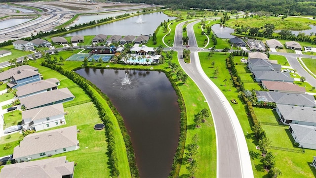 6435 165th Dr E, Parrish, FL 34219 - aerial view of residential area with a large body of water