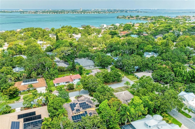 2504 Mulberry Ter, Sarasota, FL 34239 - aerial perspective of suburban area featuring a nearby body of water