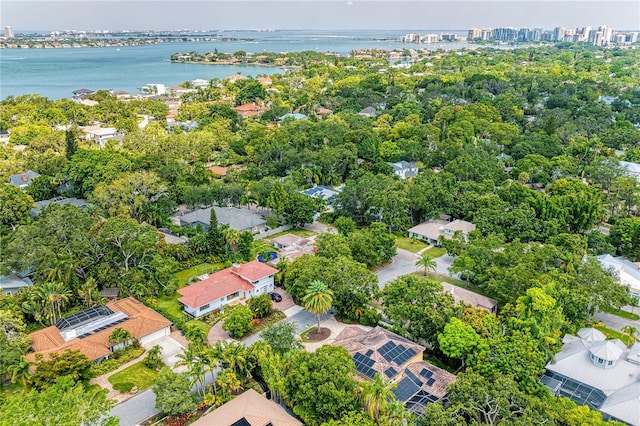 2504 Mulberry Ter, Sarasota, FL 34239 - aerial view of residential area with a large body of water