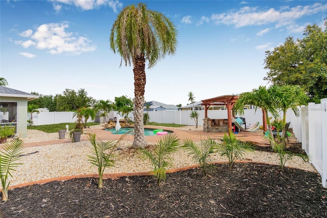 6178 Coliseum Blvd, Port Charlotte, FL 33981 - view of pool with a fenced backyard and a patio area