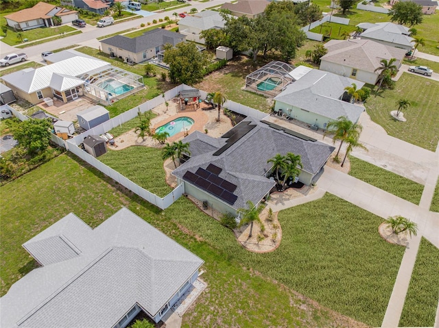 6178 Coliseum Blvd, Port Charlotte, FL 33981 - aerial perspective of suburban area featuring a pool