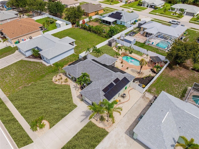 6178 Coliseum Blvd, Port Charlotte, FL 33981 - aerial perspective of suburban area with a pool area
