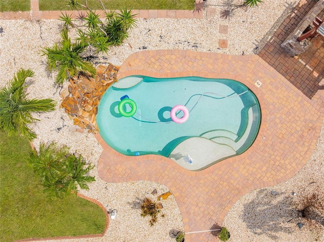 6178 Coliseum Blvd, Port Charlotte, FL 33981 - bird's eye view of a pool area