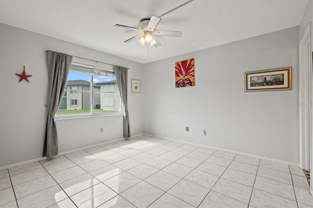 25100 Sandhill Blvd Unit 104G, Punta Gorda, FL 33983 - spare room featuring a ceiling fan and a textured ceiling