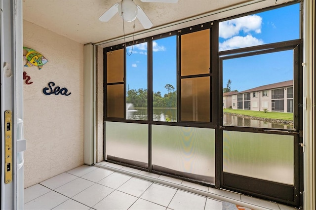 25100 Sandhill Blvd Unit 104G, Punta Gorda, FL 33983 - unfurnished sunroom featuring a water view