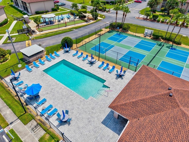 25100 Sandhill Blvd Unit 104G, Punta Gorda, FL 33983 - aerial view of a pool
