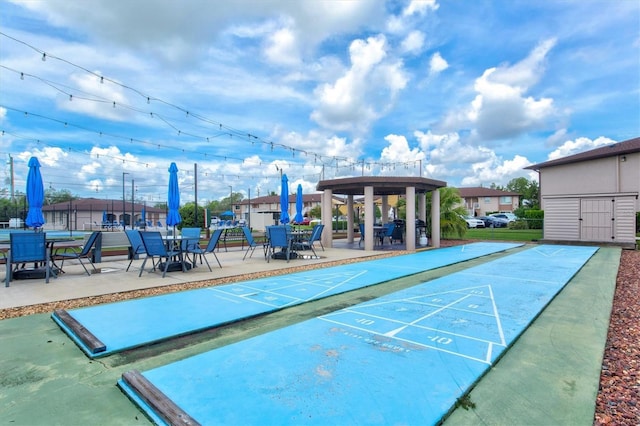 25100 Sandhill Blvd Unit 104G, Punta Gorda, FL 33983 - surrounding community with shuffleboard and a gazebo