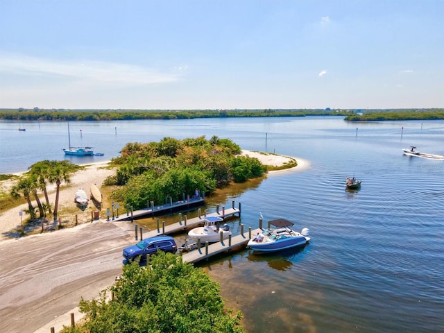 25100 Sandhill Blvd Unit 104G, Punta Gorda, FL 33983 - water view with a boat dock