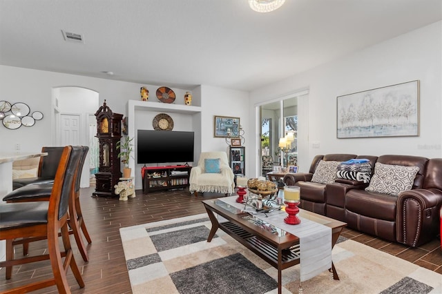 25324 Alicante Dr, Punta Gorda, FL 33955 - living room with wood tiled floors and arched walkways