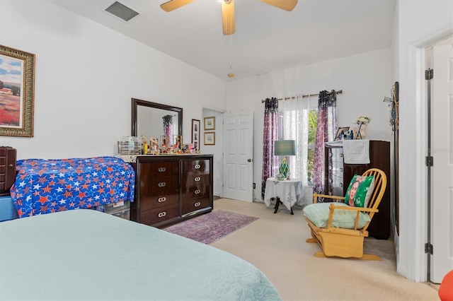 25324 Alicante Dr, Punta Gorda, FL 33955 - carpeted bedroom featuring ceiling fan