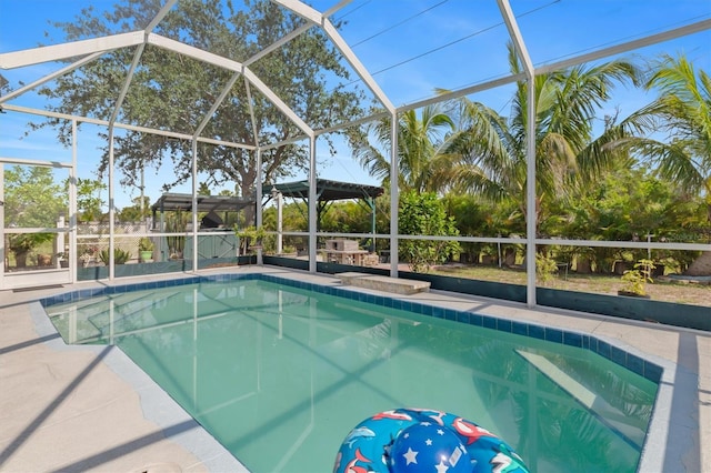 25324 Alicante Dr, Punta Gorda, FL 33955 - swimming pool featuring a lanai