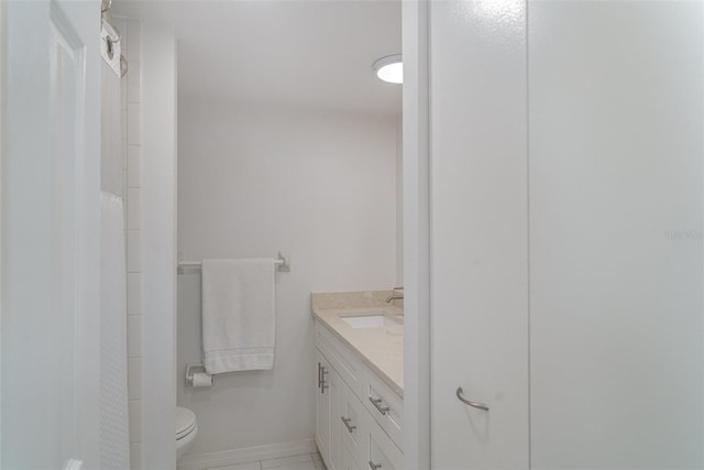 1400 1st Ave W Unit 103, Bradenton, FL 34205 - bathroom with vanity, curtained shower, and tile patterned floors