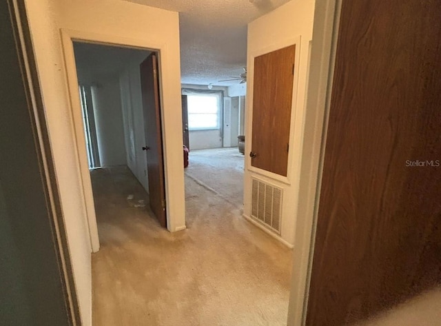 4199 66th Street Cir W Unit 4199, Bradenton, FL 34209 - hall with a textured ceiling and light colored carpet