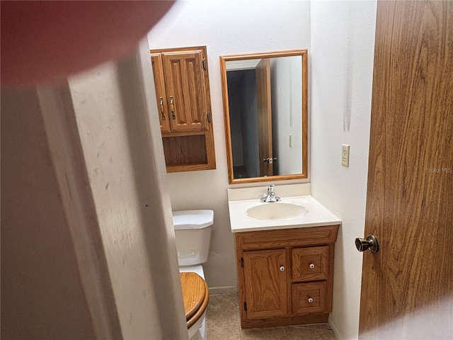 4199 66th Street Cir W Unit 4199, Bradenton, FL 34209 - half bathroom featuring vanity and tile patterned floors