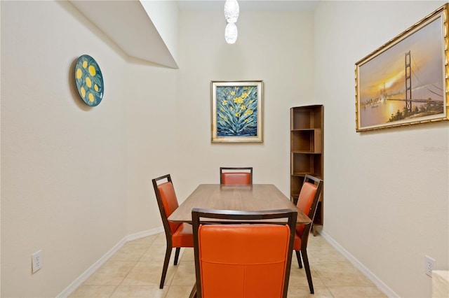 1064 N Tamiami Trl Unit 1125, Sarasota, FL 34236 - dining space with light tile patterned flooring