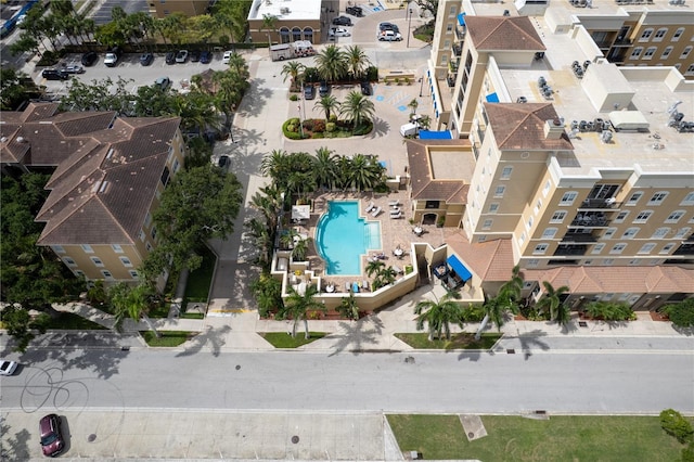 1064 N Tamiami Trl Unit 1125, Sarasota, FL 34236 - drone / aerial view of a pool area
