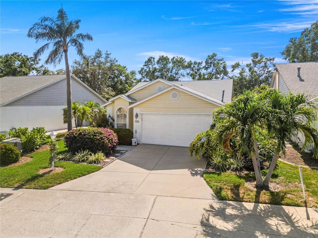 7716 Geneva Ln, Sarasota, FL 34243 - view of front facade featuring driveway and an attached garage