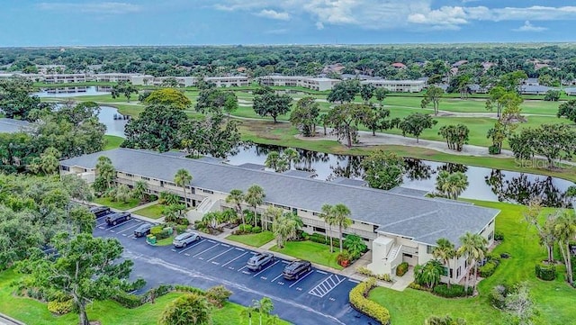 7110 Fairway Bend Ln Unit 181, Sarasota, FL 34243 - bird's eye view of a nearby body of water and a golf course