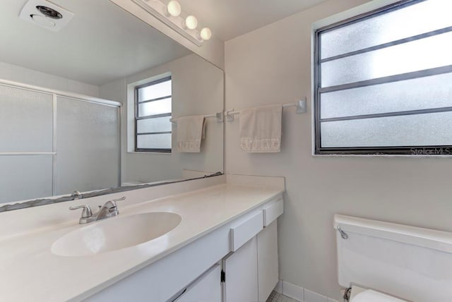 7110 Fairway Bend Ln Unit 181, Sarasota, FL 34243 - full bathroom with vanity and an enclosed shower