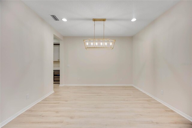918 Fernleaf Run, Bradenton, FL 34212 - spare room with recessed lighting and light wood-type flooring