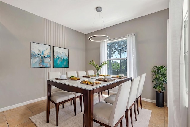 5005 Torrey Pines Run, Bradenton, FL 34211 - dining area featuring baseboards and light tile patterned flooring