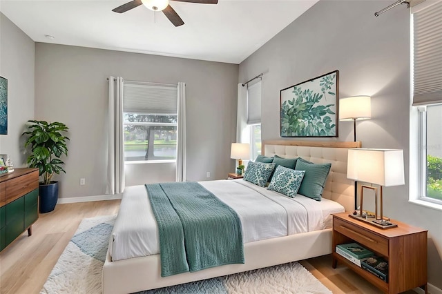 5005 Torrey Pines Run, Bradenton, FL 34211 - bedroom featuring wood finished floors and a ceiling fan