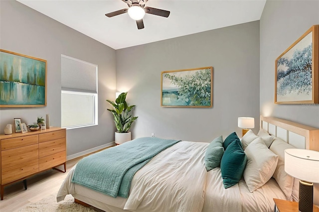 5005 Torrey Pines Run, Bradenton, FL 34211 - bedroom with light wood-type flooring and ceiling fan