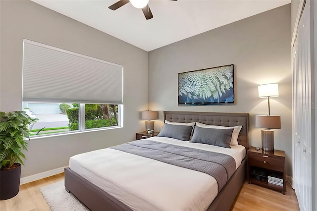 5005 Torrey Pines Run, Bradenton, FL 34211 - bedroom featuring wood finished floors and a ceiling fan