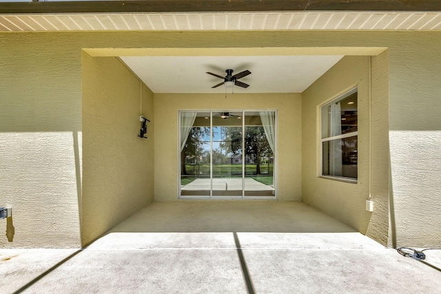 5005 Torrey Pines Run, Bradenton, FL 34211 - view of patio featuring ceiling fan