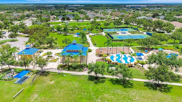 5005 Torrey Pines Run, Bradenton, FL 34211 - bird's eye view of a pool area
