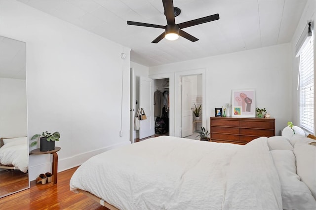 723 7th Ave N, Saint Petersburg, FL 33701 - bedroom with wood finished floors, multiple windows, and ceiling fan