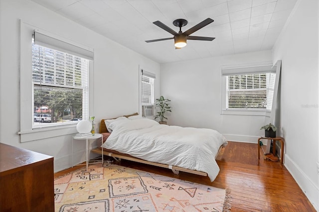 723 7th Ave N, Saint Petersburg, FL 33701 - bedroom featuring wood finished floors and ceiling fan