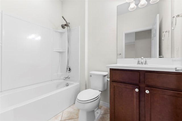 19023 Mangieri St, Venice, FL 34293 - full bath with vanity, shower / washtub combination, and tile patterned floors